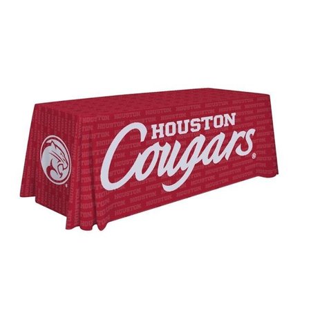 SHOWDOWN DISPLAYS Showdown Displays 810026HOUS-003 6 ft. NCAA Houston Cougars Dye Sublimated Table Throw - No.003 810026HOUS-003